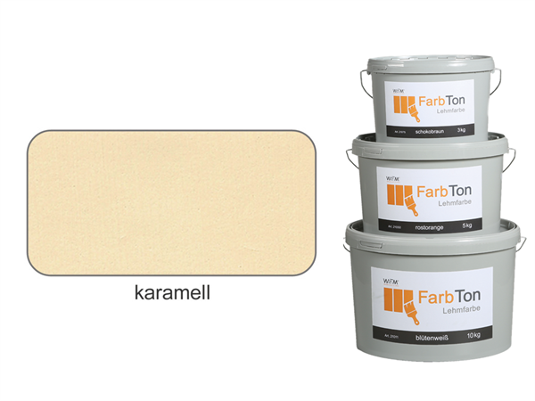 Naturbaustoff.de - FarbTon-Lehmfarbe, karamell 5 kg